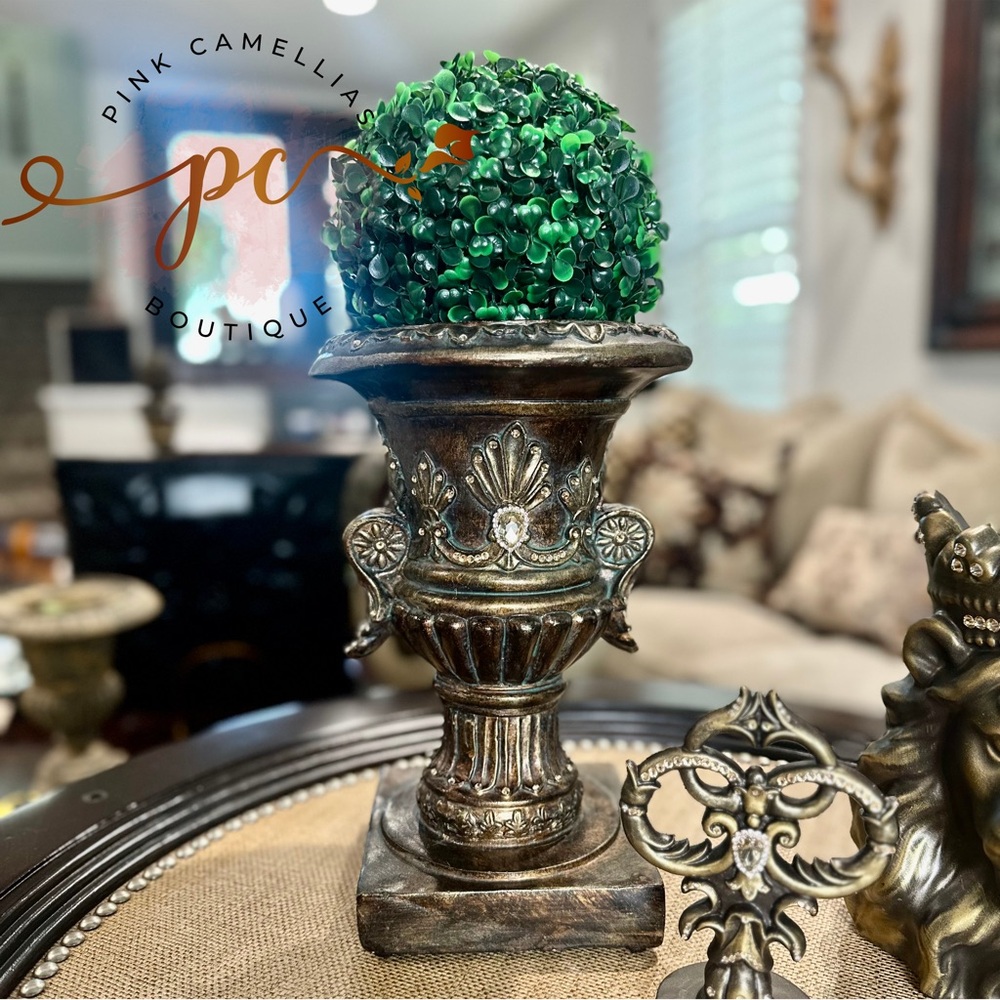 Bronze Urn Topiary